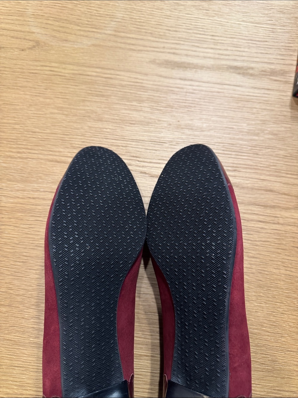 SAS Burgundy Mary Jane Low Heel Pumps - Picture 8 of 9
